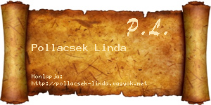 Pollacsek Linda névjegykártya